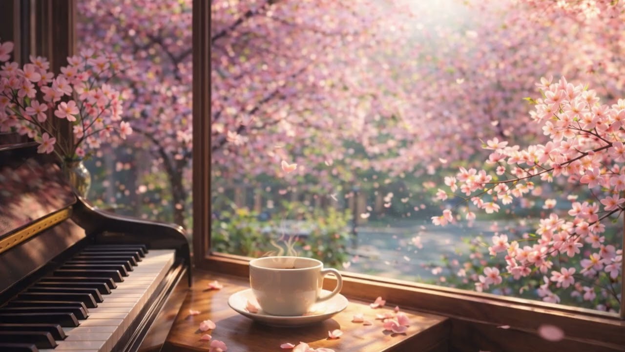 Cherry Blossom Waltz 🌸Elegant Spring Piano Music for Study & Relax (3 Hours)