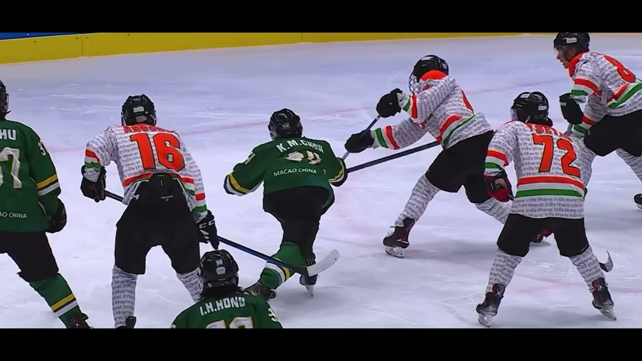 Highlights Ice Hockey | 🇮🇳 INDIA Beats Macao, CHINA🇨🇳 |4:2 |Harbin| Asian Winter Games 2025 #india