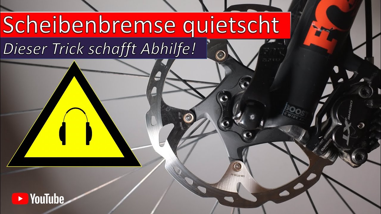 Scheibenbremse quietscht - dieser Trick schafft Abhilfe!