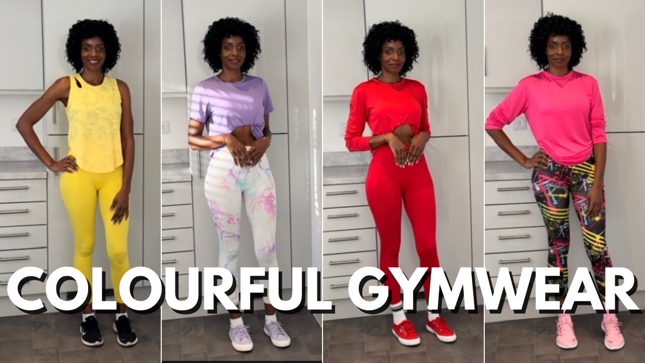 Bright, colourful and bold gym wear outfits for the week | My current workout split |