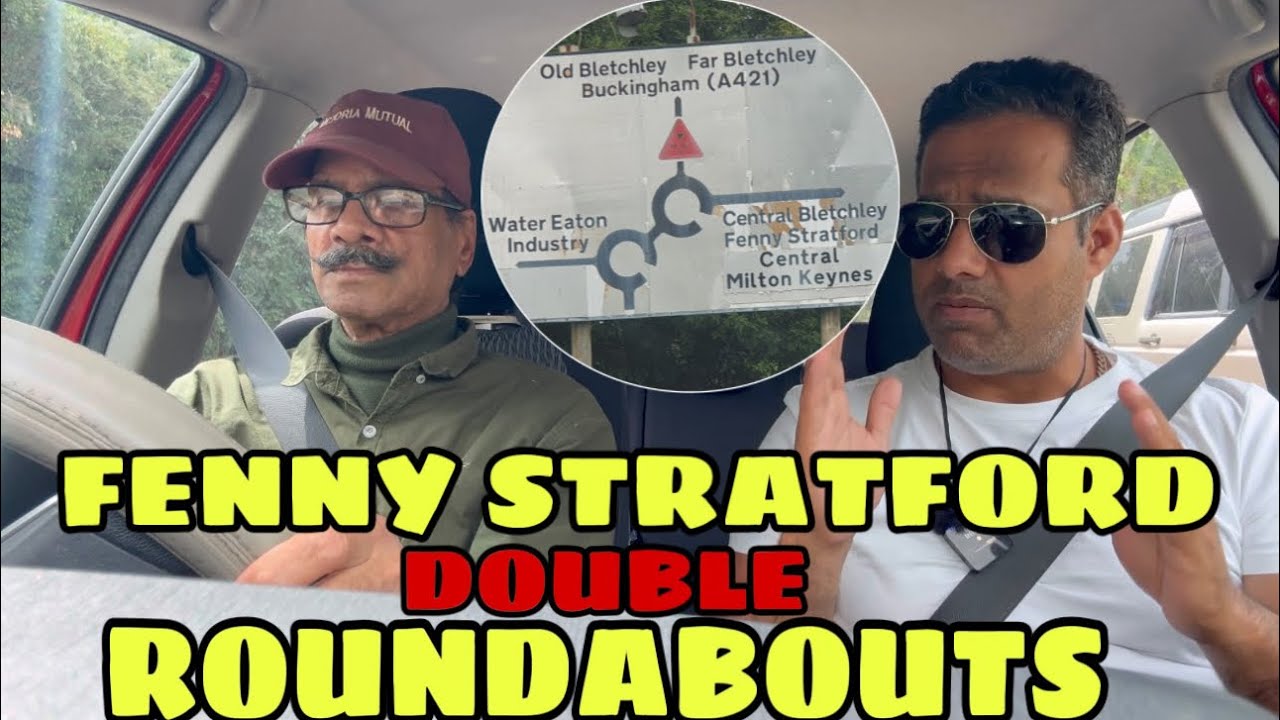 How To Do Double Roundabout | Urdu Hindi | Minin Roundabout Fenny Stratford Bletchley Milton Keynes