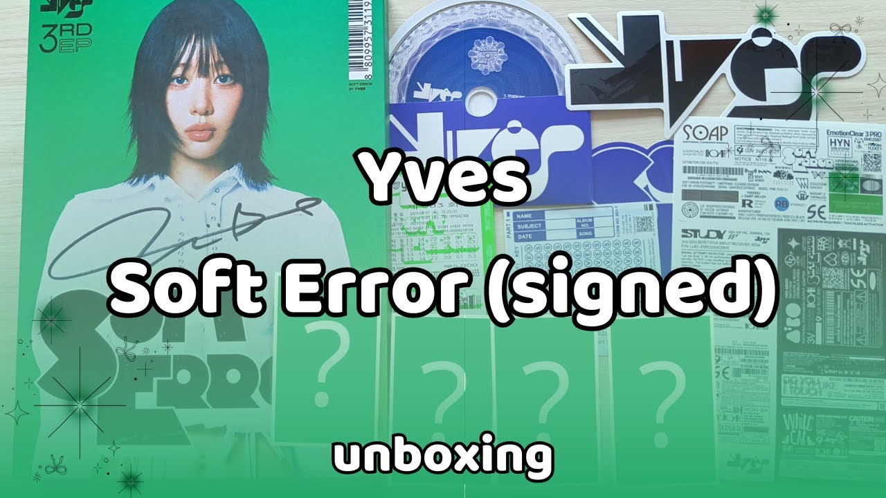 ꒱⁠˖⁠♡ Распаковка Yves - Soft Error (подписанный)