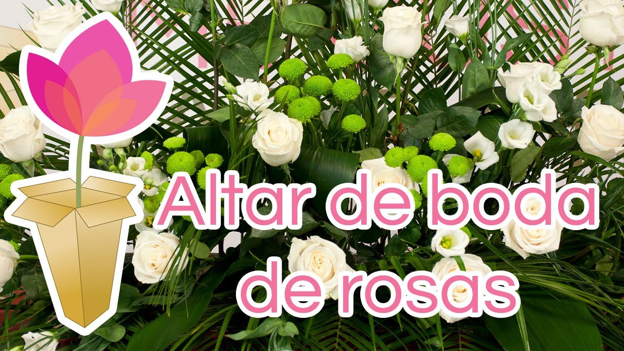 Cómo hacer un altar de boda de rosas