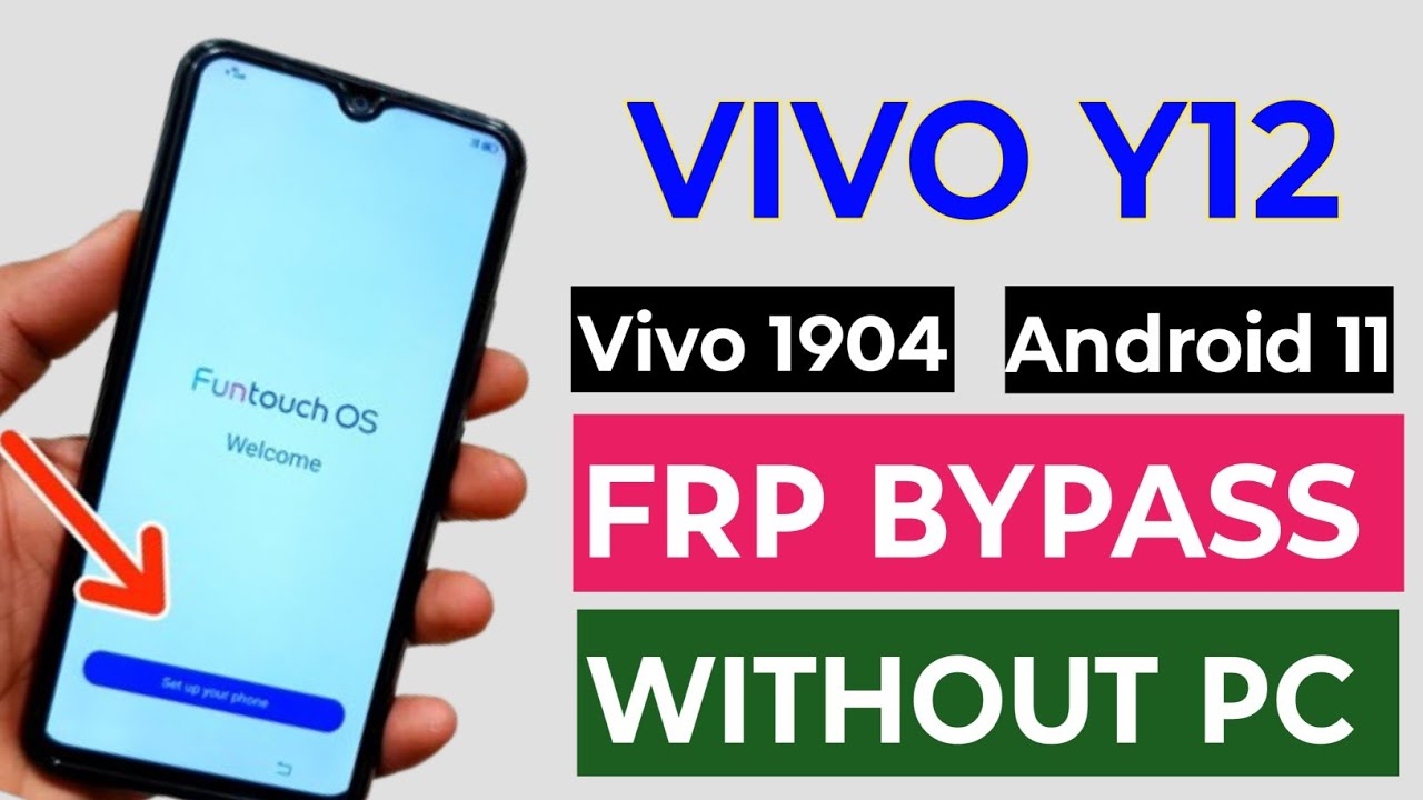 VIVO Y12 :- Frp Bypass Without pc / Android 11 / Vivo 1904 Google Account Bypass / 100% Working ✅
