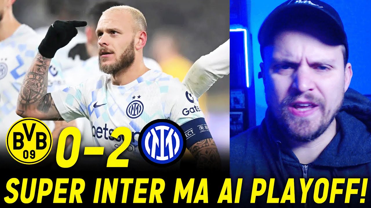 L'INTER DOMINA A DORTMUND MA È COMUNQUE AI PLAYOFF! ABBASTANZA BENE TUTTI MA BISSECK...BVB INTER 0-2