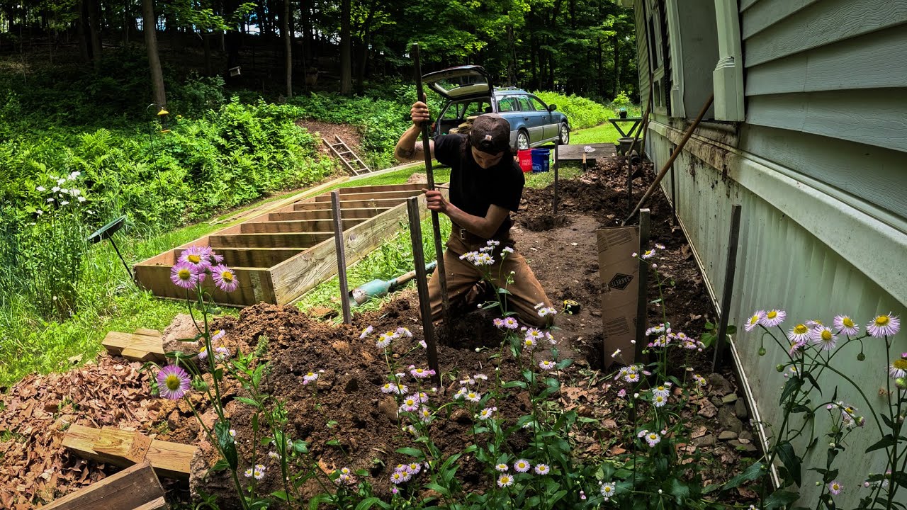 fixing a sunken deck