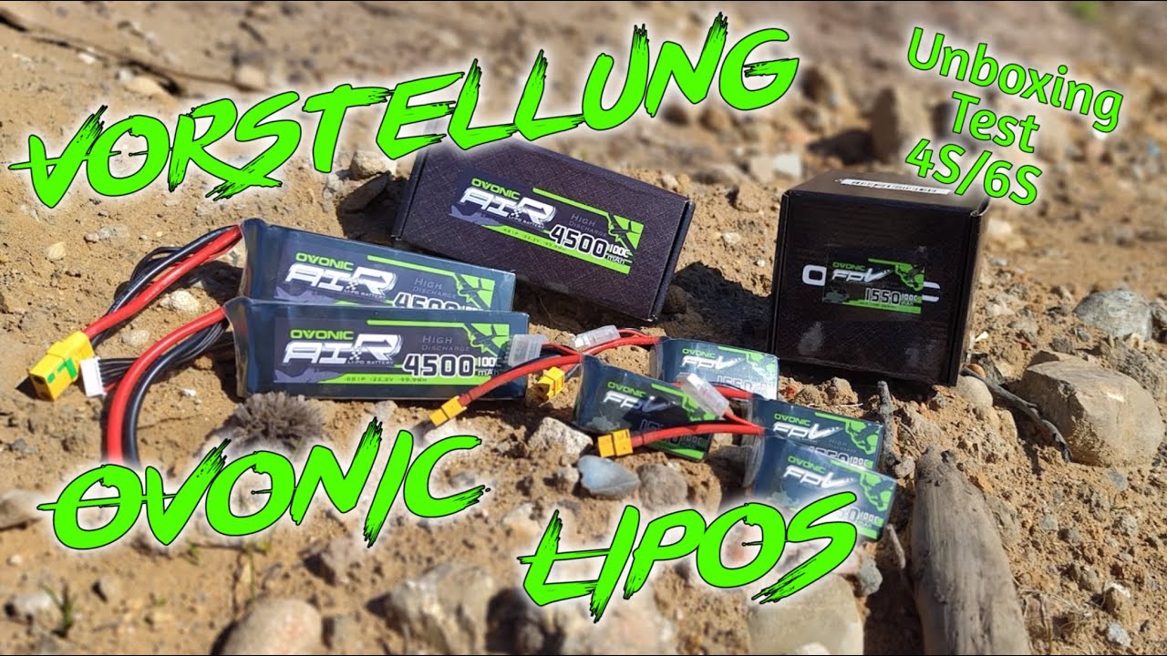 Vorstellung Ovonic Lipos 4S/6S FPV-Freestyle Test/Speed und Geländetest | HD+ | German/Deutsch