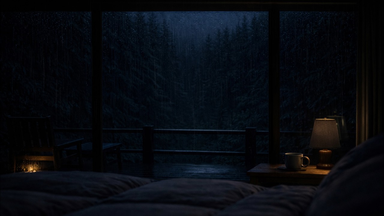 Nothing Happens for 2 Hours – Cabin Rain, Deep Night