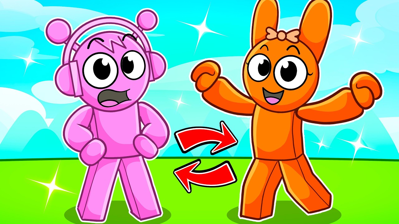 We SWAPPED COLORS In Roblox...