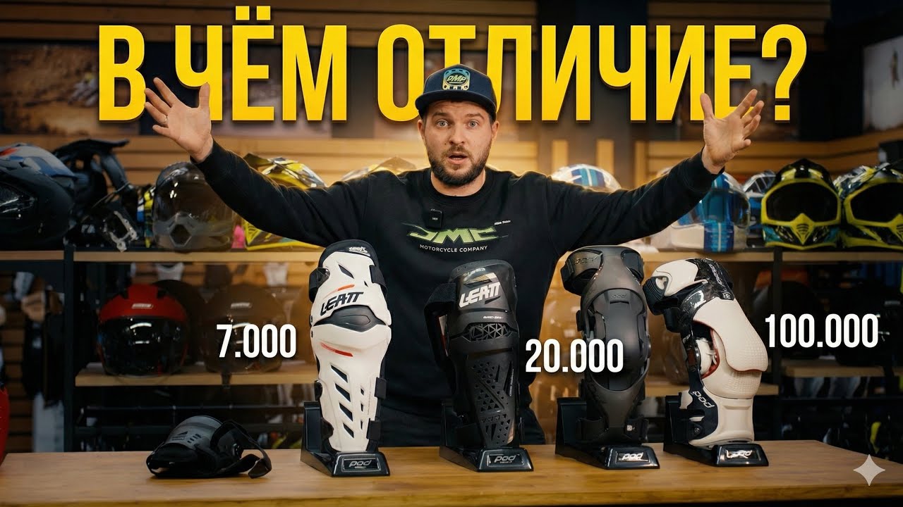 Наколенники для эндуро мотоцикла за 7 000, 20 000 и 100 000 ₽ — что реально лучше?