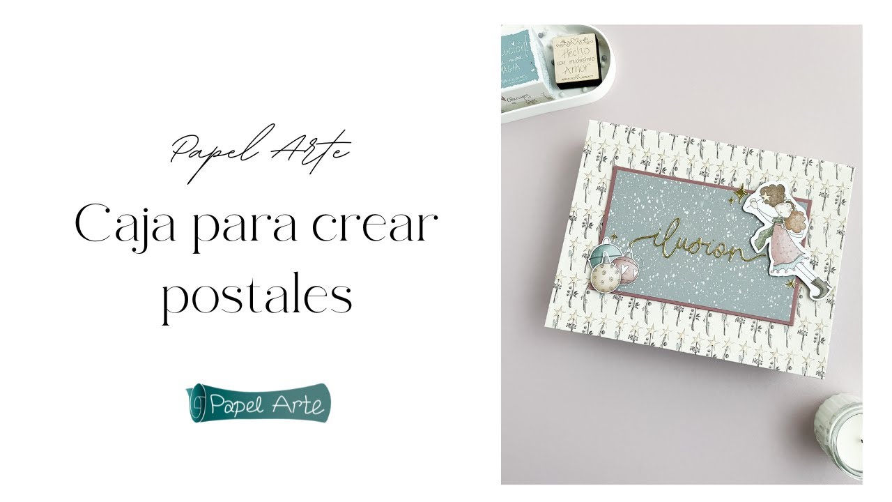 CAJA PARA CREAR POSTALES DE NAVIDAD -  El altillo de los duendes
