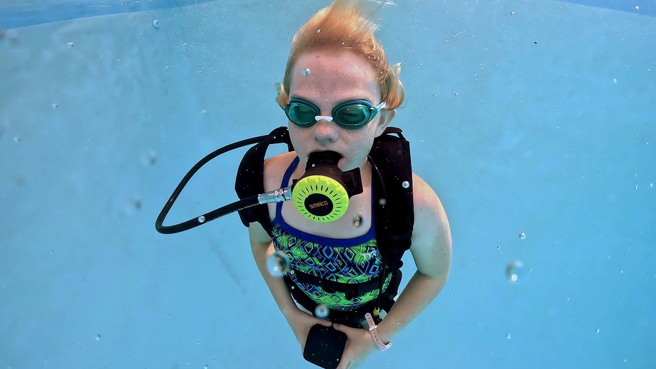 Swimming with a SMACO Scuba Tank