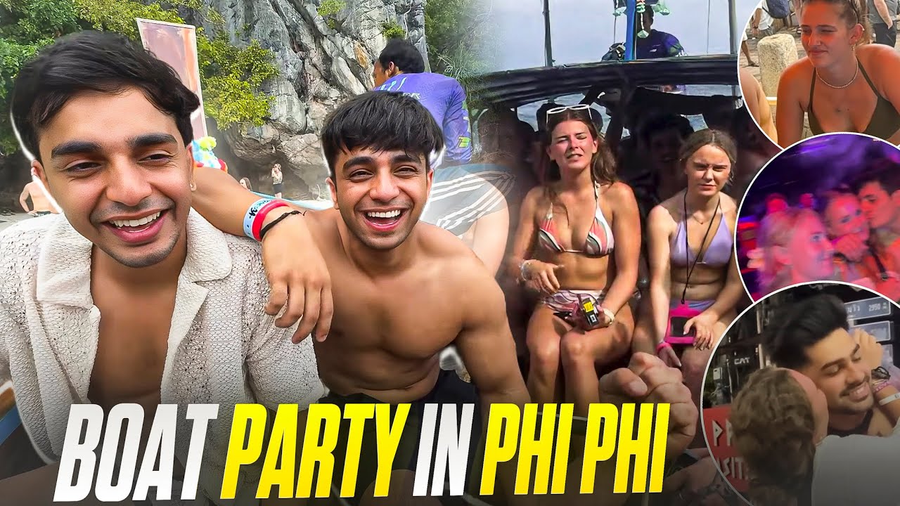 Beach & Boat Party in Phi Phi island 😍❤️