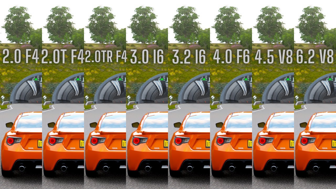 TOYOTA GT86 ALL 8 ENGINE SWAPS | Forza Horizon 4 Comparison