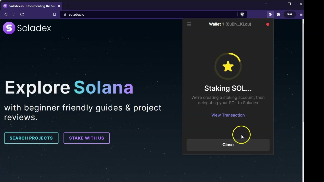 How to Stake Solana [Phantom Wallet, Desktop]