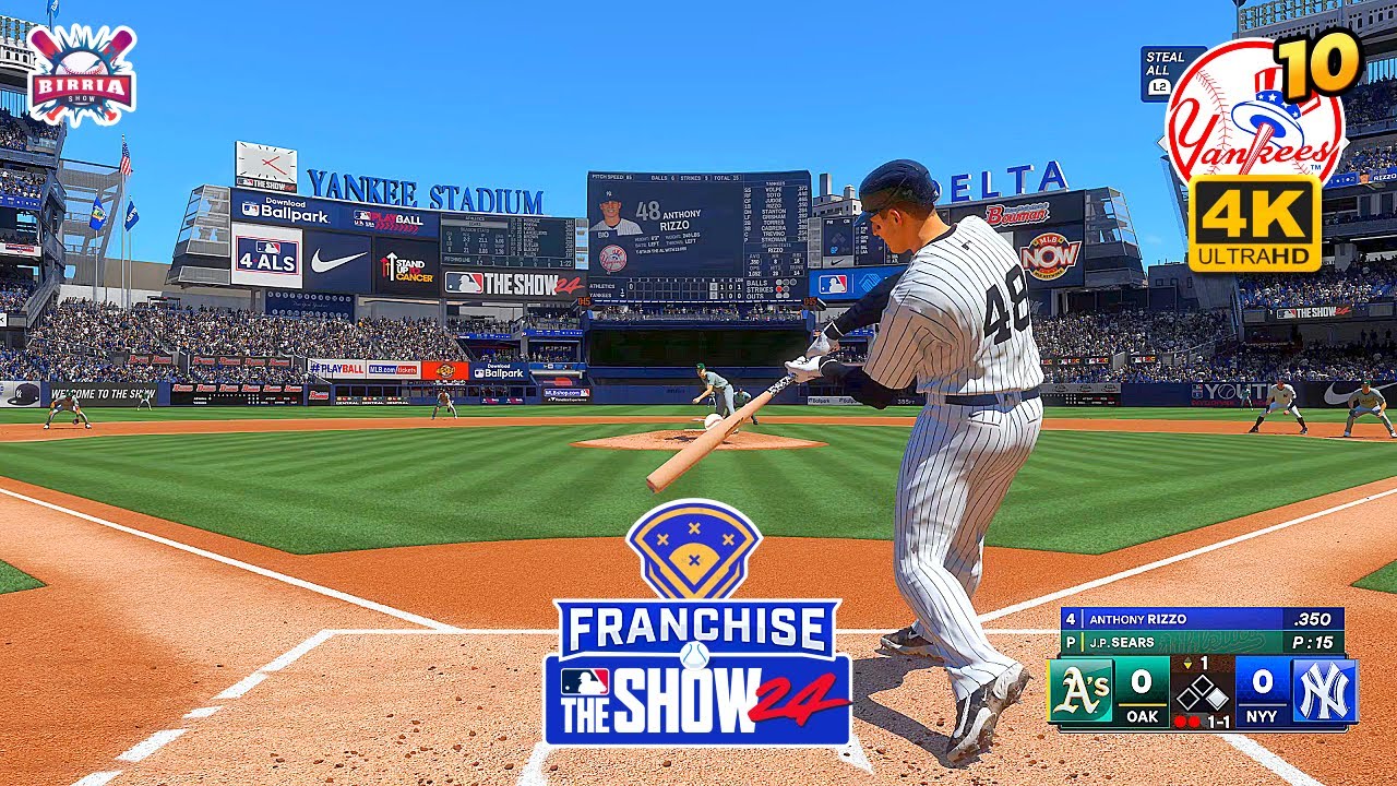 MLB The Show 24 New York Yankees vs Oakland Athletics - Franchise Mode #10 - Gameplay PS5 4K 60fps
