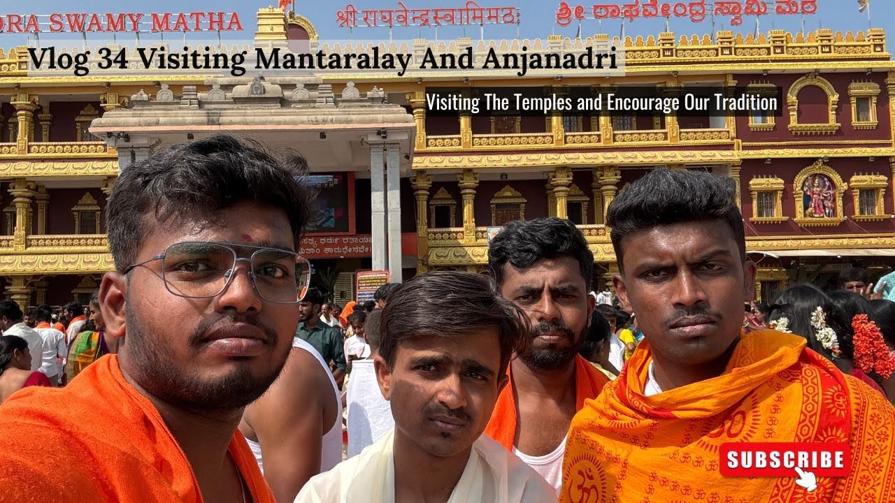 Vlog 34 | Mantralaya And Anjanadri Betta Vlog | Road Trip To Mantralaya And Ajandari Betta