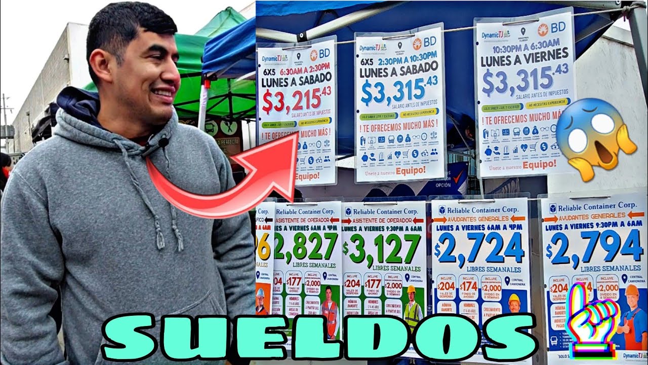 OTAY tijuana hay FABRICAS que PAGAN 5 MIL por semana😱 (entrevistas en las carpas)