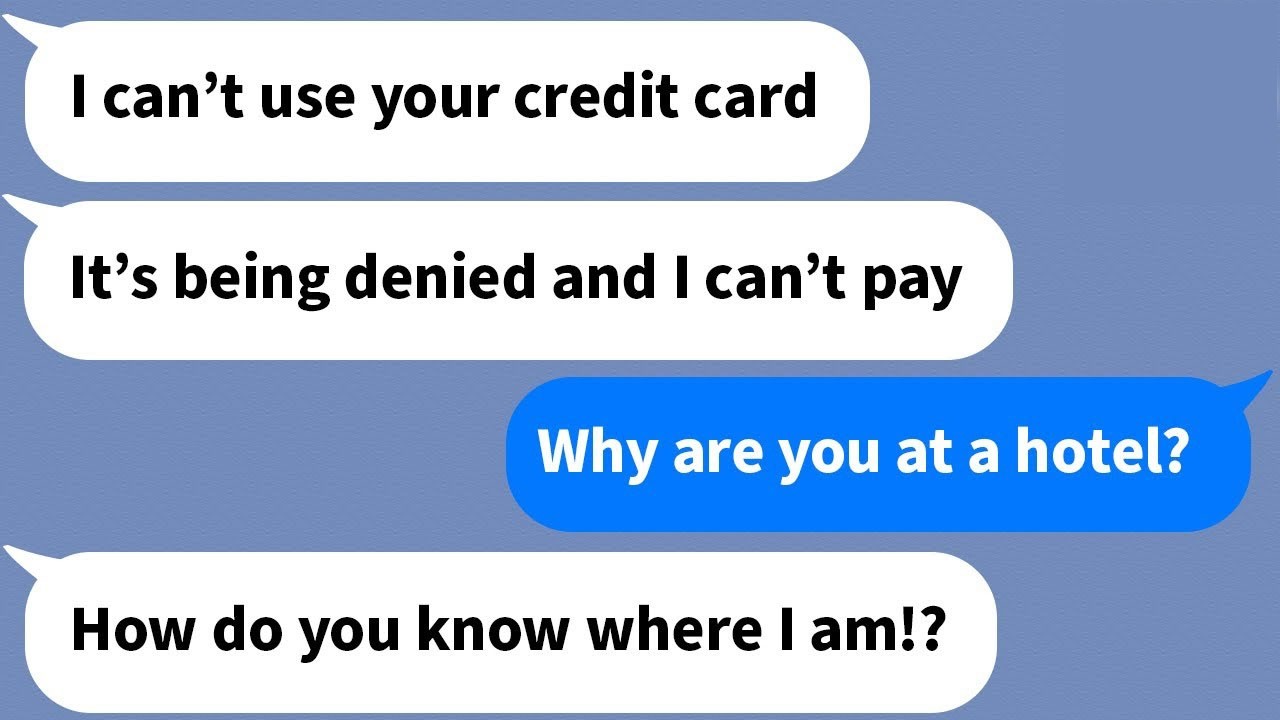 【Apple】 My wife was having an affair using my credit card  The credit card bill was enormous...