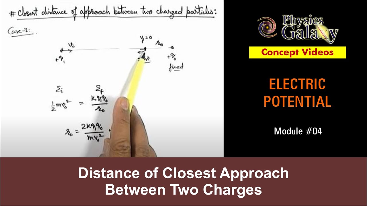 Class 12 Physics | Electric Potential | #4 Distance of Closest Approach Between 2 Charges