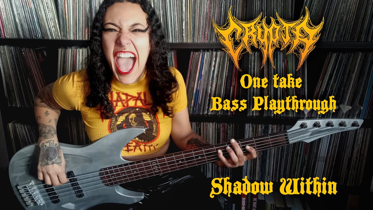 CRYPTA - One Take Bass Playthrough 'Shadow Within' - By Fernanda Lira