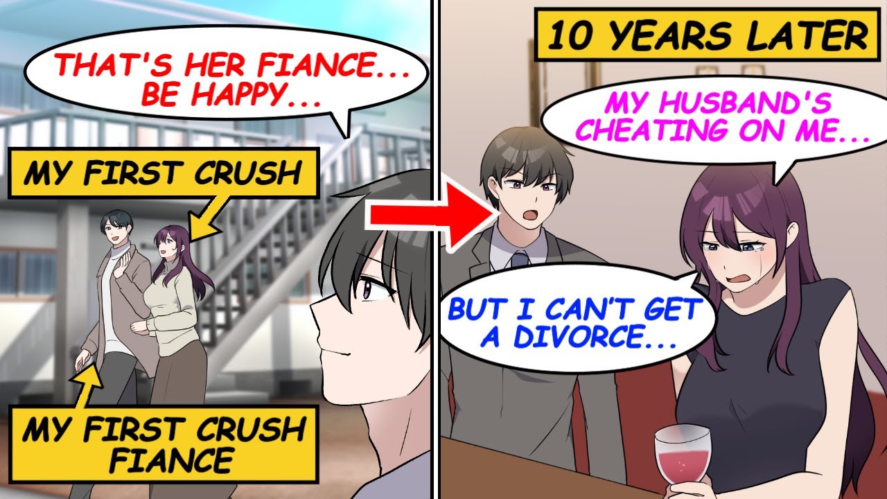 【Manga】When I met my first crush lady again, she was crying. She was cheated on by her husband...