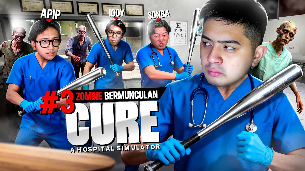 MULAI ADA ZOMBIE UDAH JADI TUKANG PUKUL LAGI BUKAN MEDIS !! [ Cure - A Hospital Simulator ] Part 3
