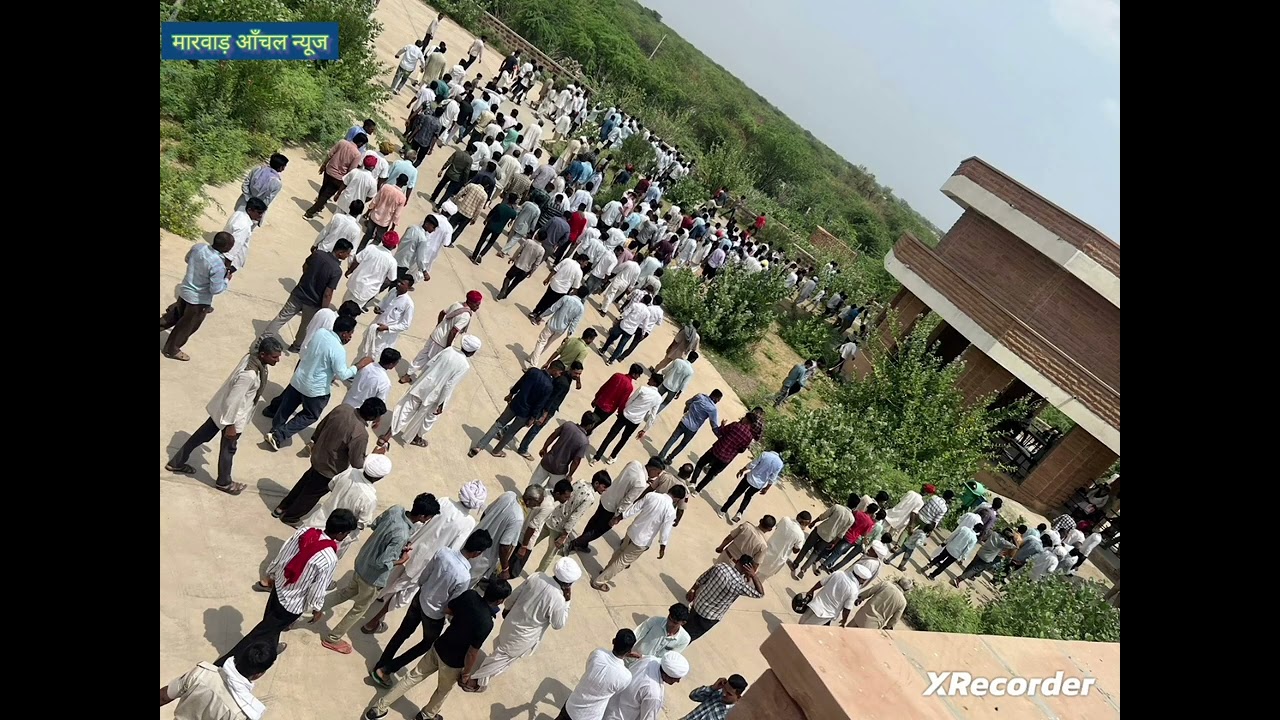 भणियाणा में स्वर्गीय चौधरी खरथाराम की प्रतिमा की जगह असामाजिक तत्वों ने अतिक्रमण की कोशिश