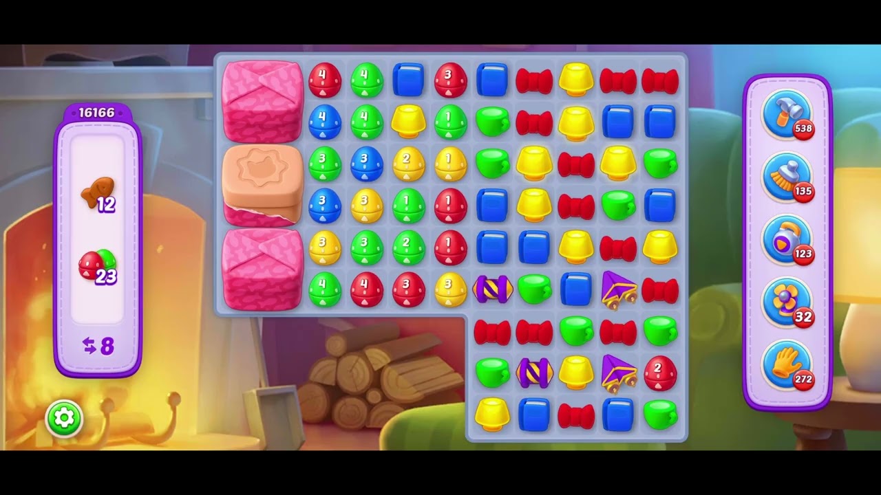 Homescapes Level 16166  -- No cheats