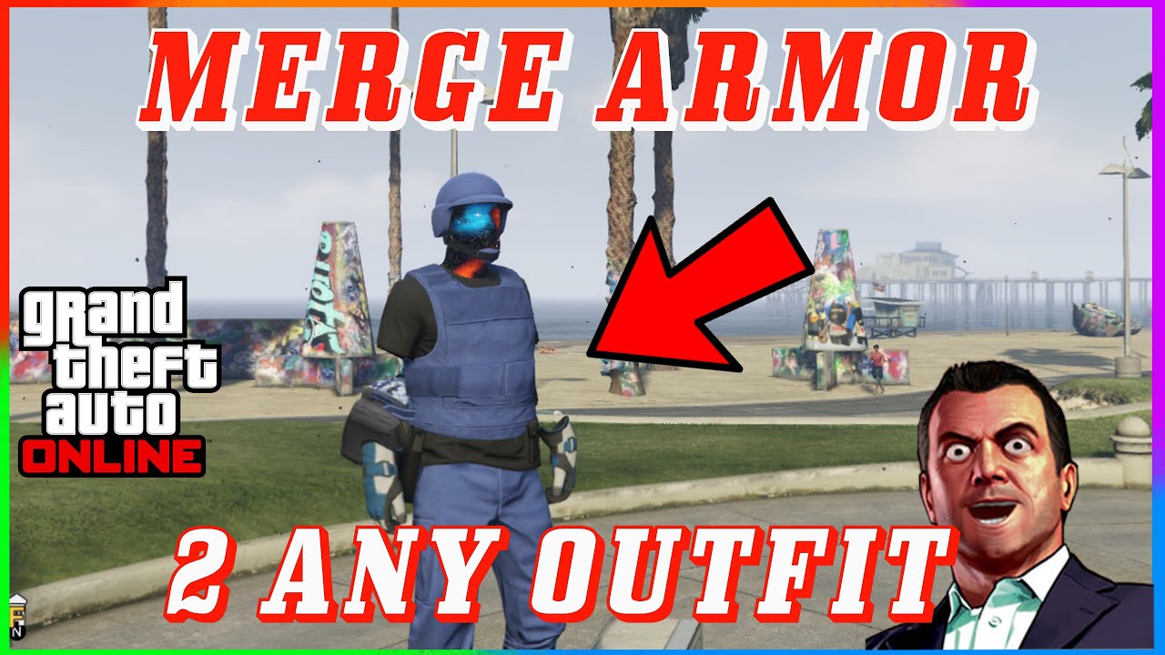 🔥HOW TO MERGE ARMOR TO ANY OUTFIT GTA 5 ONLINE OUTFIT GLITCH