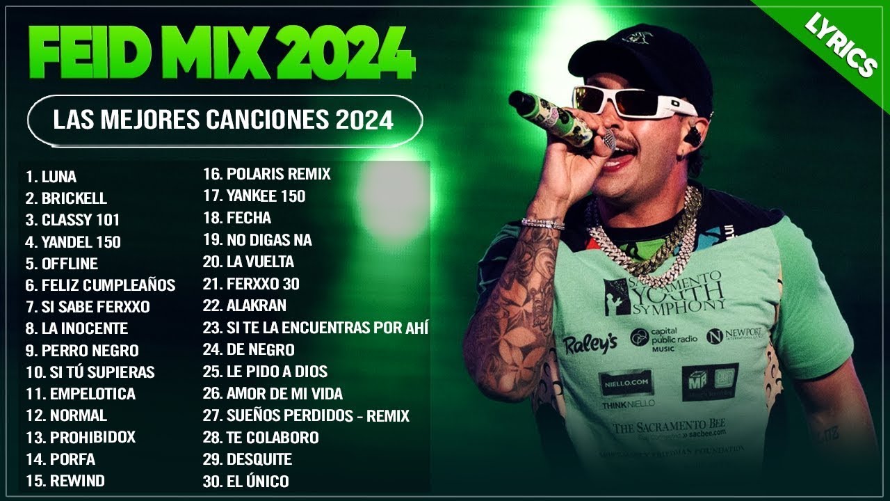 FEID MIX 2024 - MEJORES CANCIONES DE FEID - GRANDES ÉXITOS DE FEID - MIX REGGAETON 2024 (LETRA)
