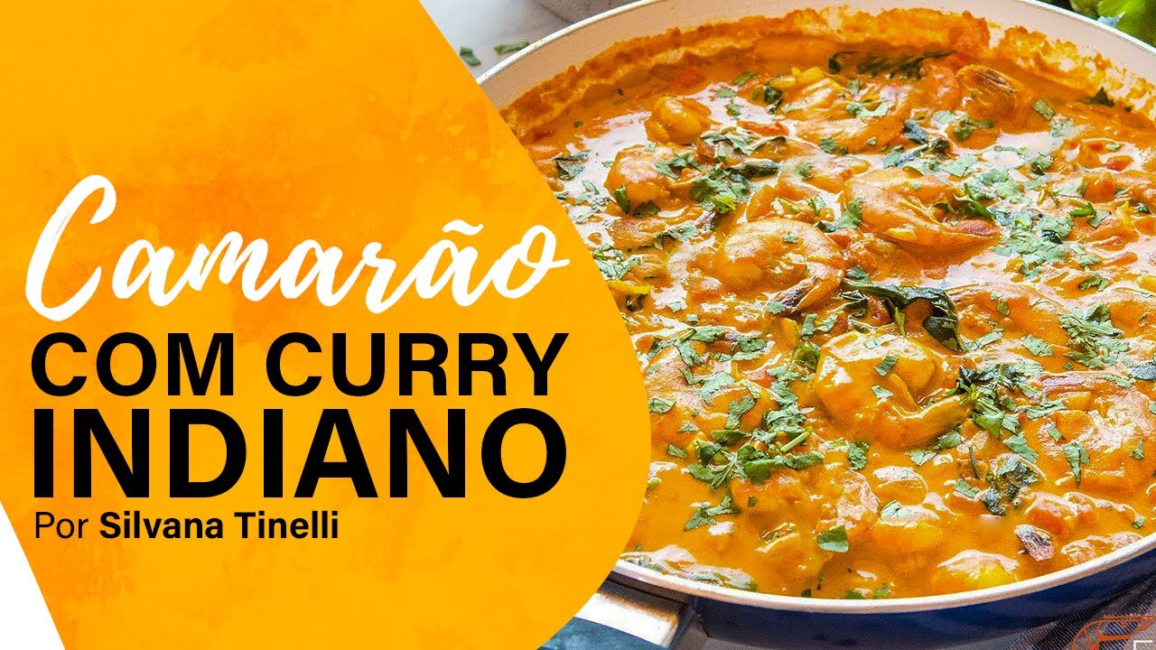 CAMARÃO COM CURRY INDIANO