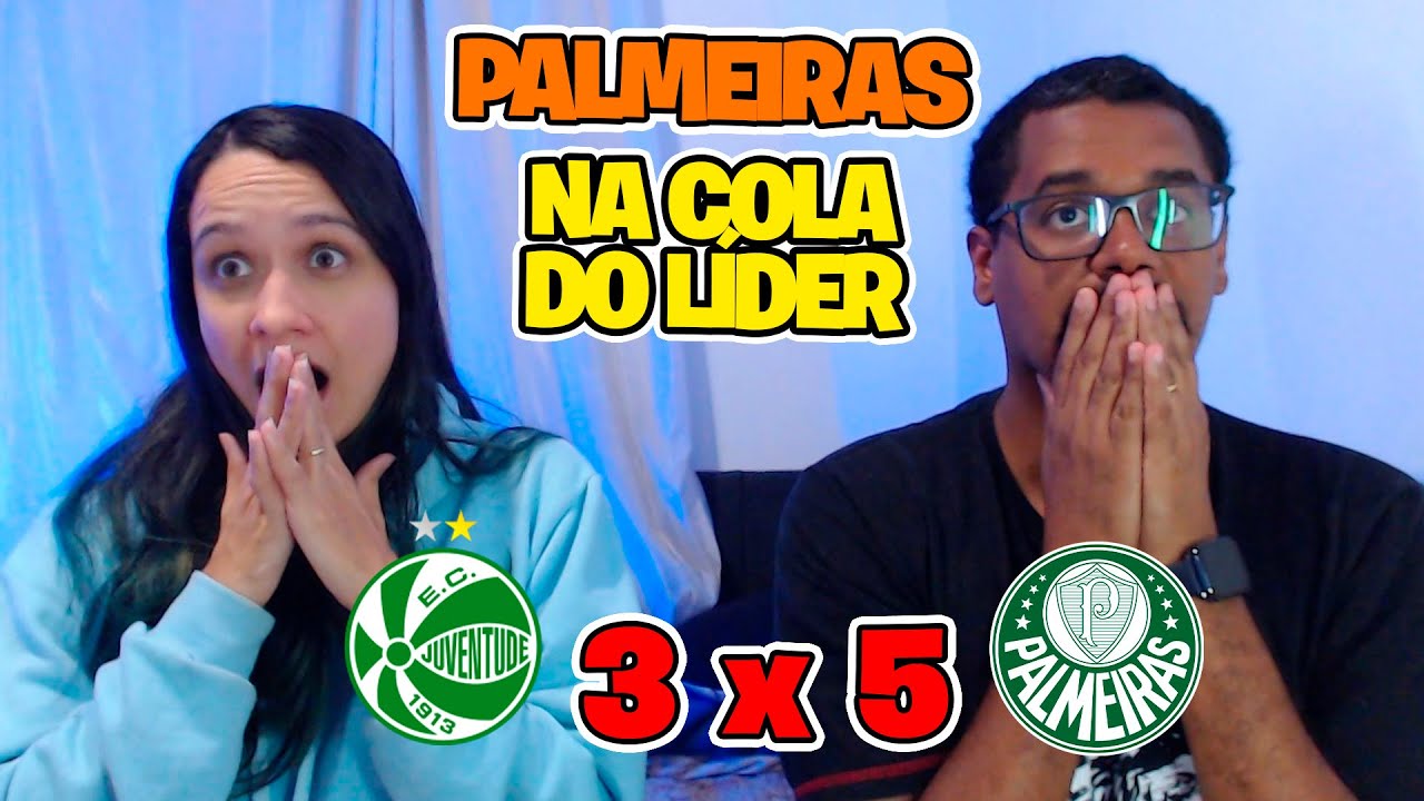 JUVENTUDE 3 X 5 PALMEIRAS - QUE JOGAÇO , PALMEIRAS COLA NO LÍDER