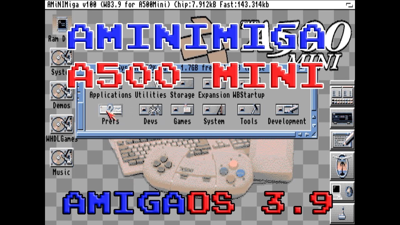 AMiNIMiga A500 mini Workbench 3.9 - AmiWigilia YT Odc 27 [PL]