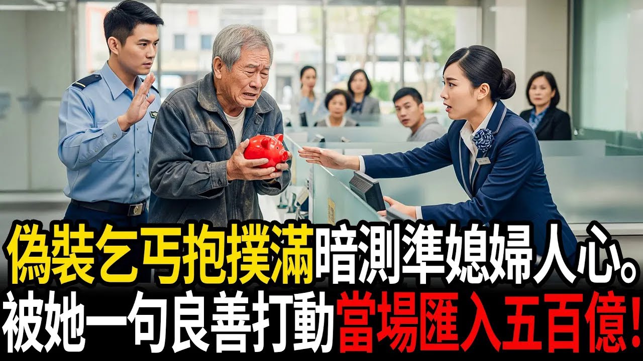 偽裝乞丐抱撲滿上門暗測準媳婦人心，被她一句良善打動當場匯入五百億！