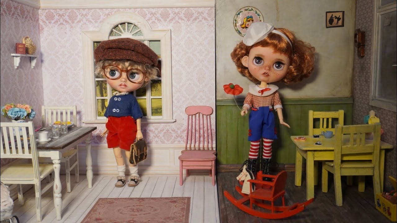 Affordable Clothes For Blythe doll!Non Sewing Hack For Blythe~Blythe Borrows Clothes From 8' Dolls