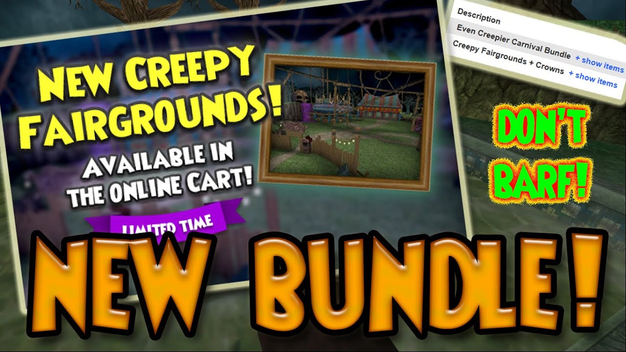 Wizard101: NEW 🤮CREEPY FAIRGROUNDS🤮 BUNDLE Review