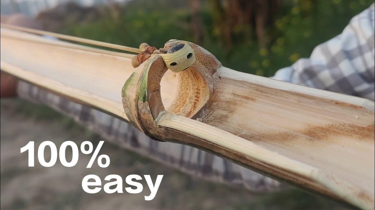 DIY Slingshot - Bamboo Slingshot Easy To Make 