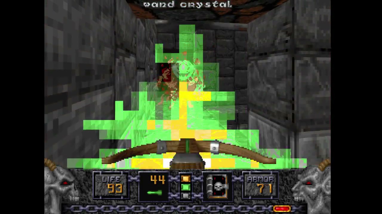 Zedonk plays Heretic - E1M5 The Citadel, Wand Start, No commentary