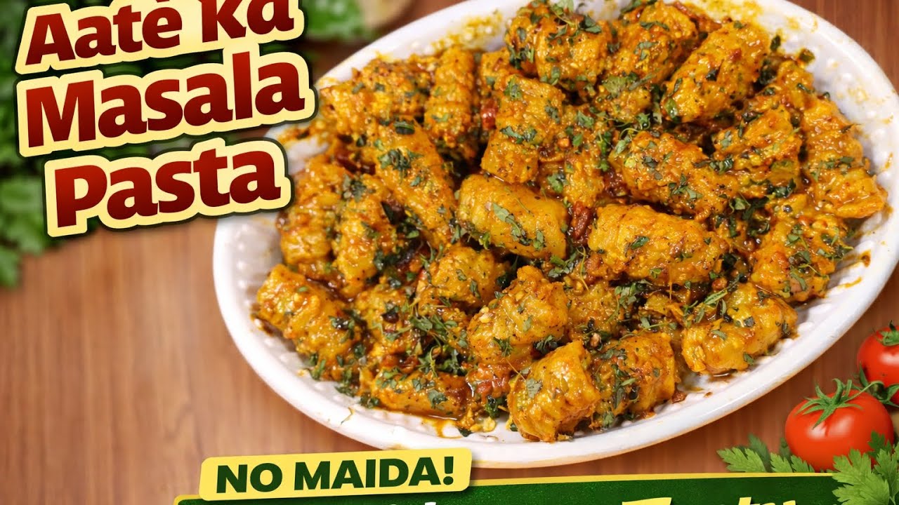 घर पर बनाएँ हेल्दी आटे का पास्ता | बिना मैदा, आसान और स्वादिष्ट रेसिपी | Atta Pasta Recipe
