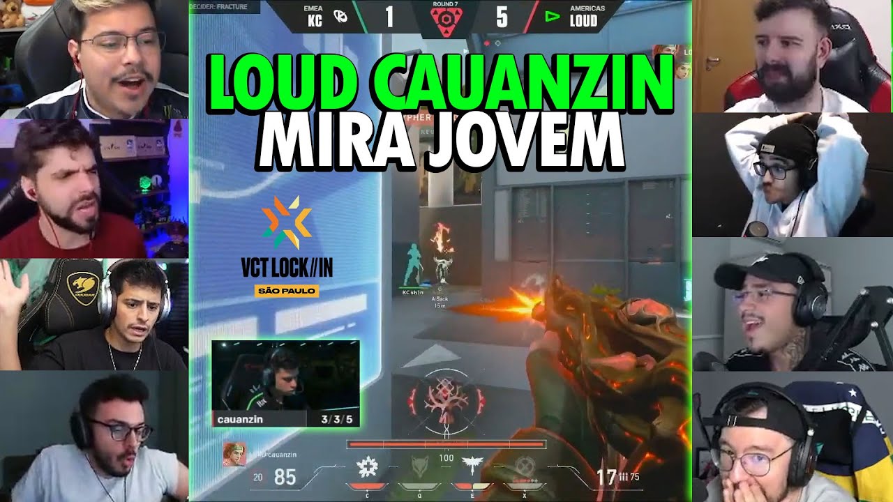 REAÇÕES AO CAUANZIN RESOLVENDO O ROUND PRA LOUD