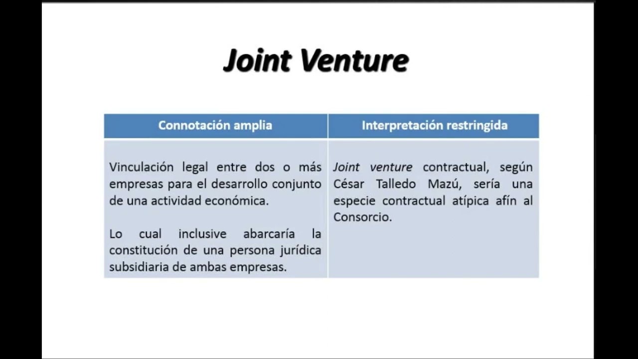 JOINT VENTURE