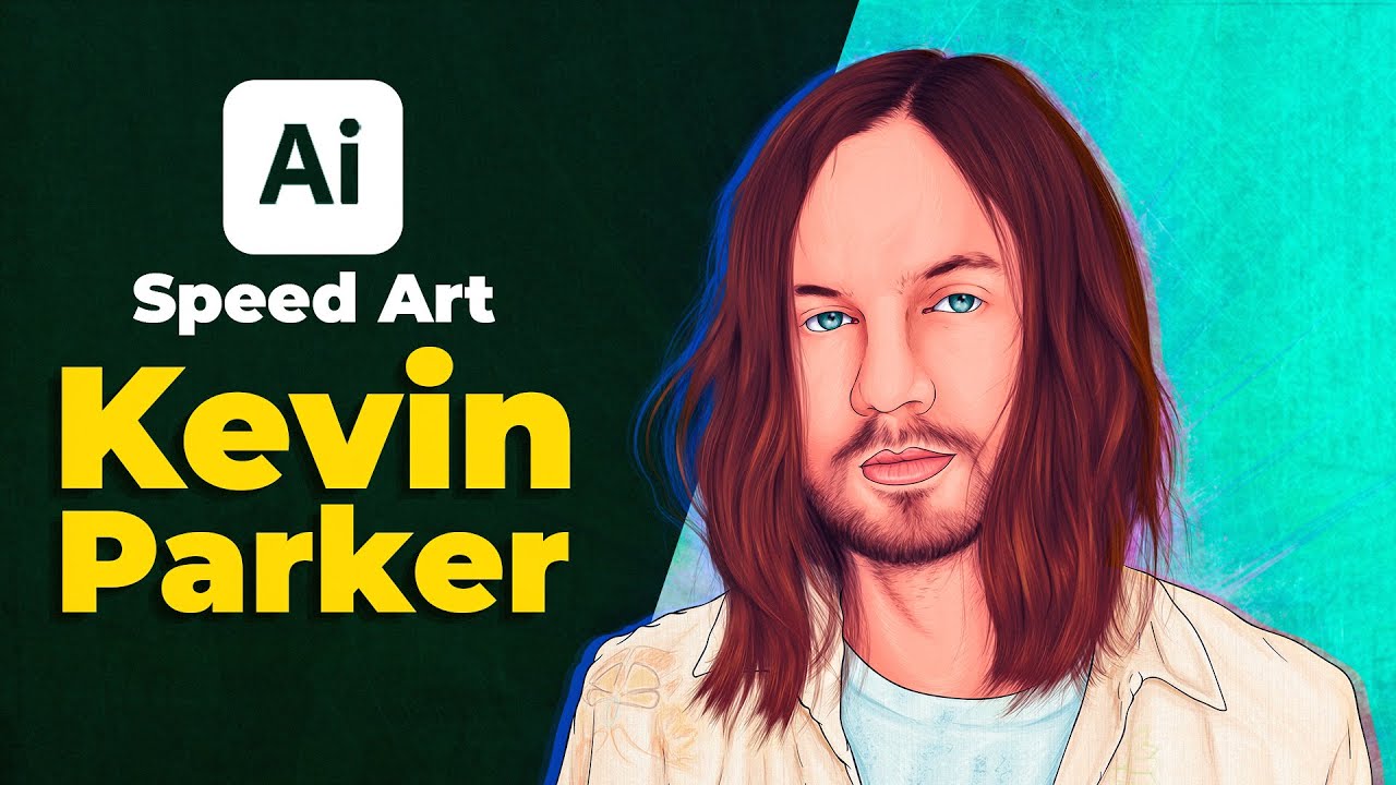 1 MINUTO De Foto a Vector  ❌ Kevin Parker | SpeedArt sin movimiento de C&aacute;mara