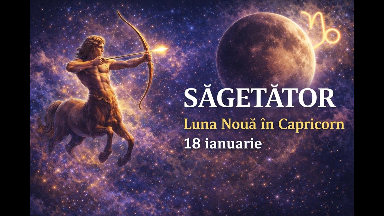 SĂGETĂTOR – Luna Nouă în Capricorn  Direcția ta se clarifică acum