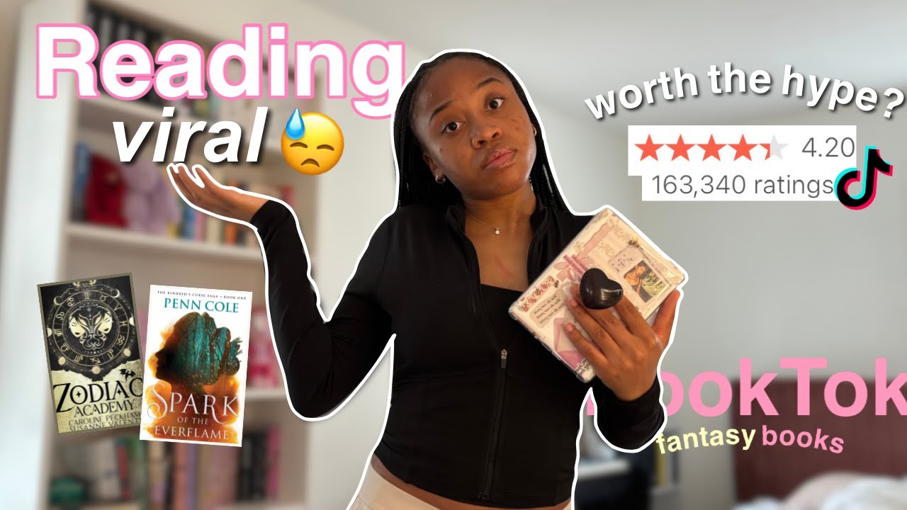 I read a viral TikTok book series🧍🏽‍♀️🎧📖.. (is it worth the hype?) | reading vlog🫠