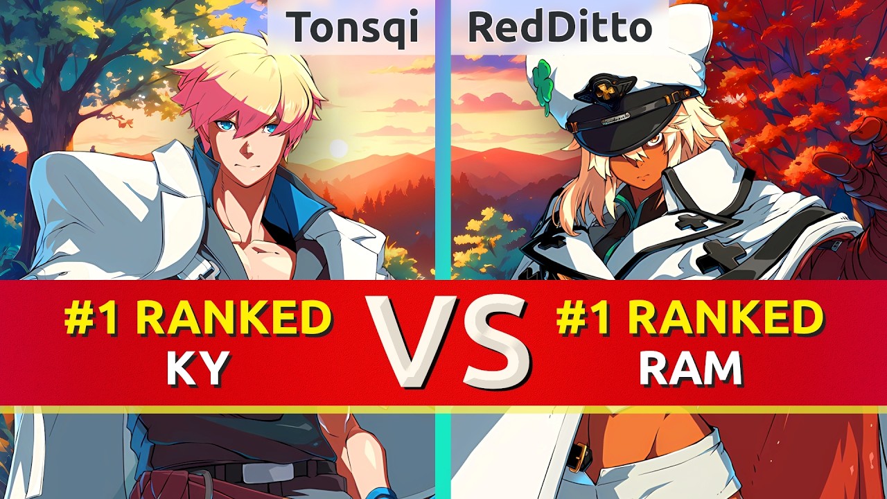 GGST ▰ Tonsqi (#1 Ranked Ky) vs RedDitto (#1 Ranked Ramlethal). High Level Gameplay