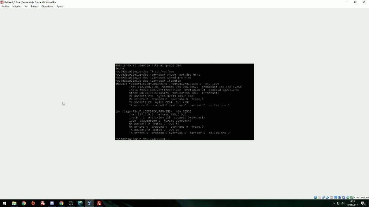 Despliegue WEB y FTP