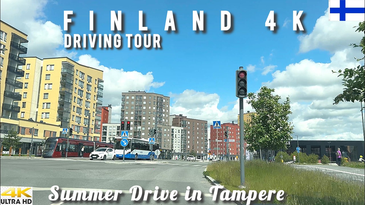 TAMPERE SUMMER DRIVING TOUR - KALEVA TO NOKIA ARENA VIA ITSENÄSYYDENKATU  | JUNE 2025