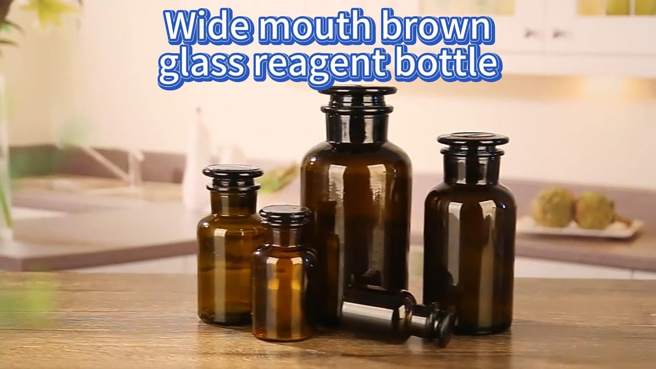 Wide mouth brown glass reagent bottle #supplier #wholesale #glassbottlecrafts