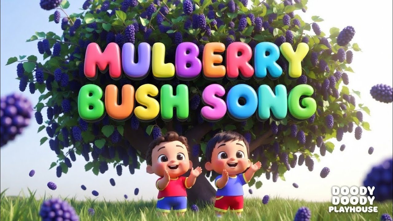 Here We Go Round The Mulberry Bush 🌿 | Fun Kids Action Song | @DoodyDoodyPlayhouse 